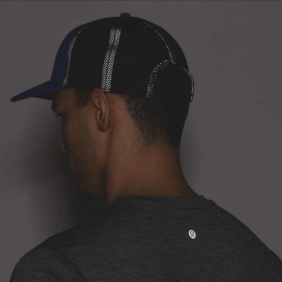 Men’s Lululemon Chambers Ball Cap Blue Mesh Reflective Baseball Hat - Picture 4 of 12
